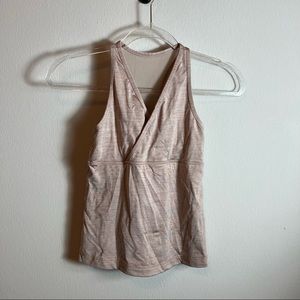 Lululemon deep breath tank nude xs